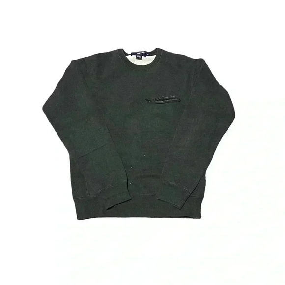 VTG 90s Polo Sport Ralph Lauren Sweater Men Sz M Sportsman Fleece Zip Pocket - Picture 1 of 1